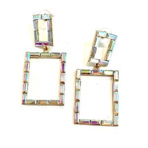 CZ Opal Drop Earrings #opalescent